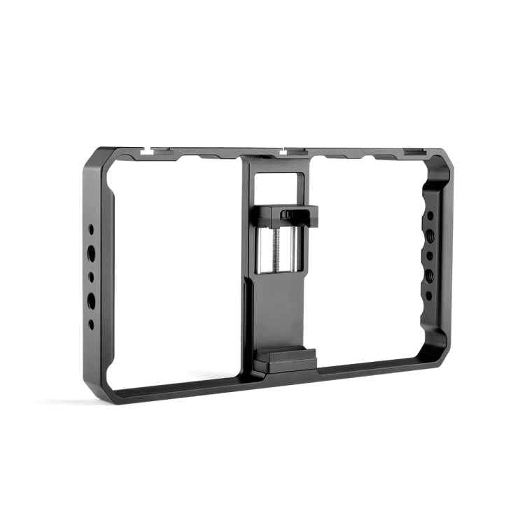 YELANGU PC06 YLG0909A Vlogging Live Broadcast Smartphone Metal Cage Video Rig Filmmaking Recording Handle Stabilizer Bracket for iPhone, Galaxy, Huawei, Xiaomi, HTC, LG, Google, and Other Smartphones