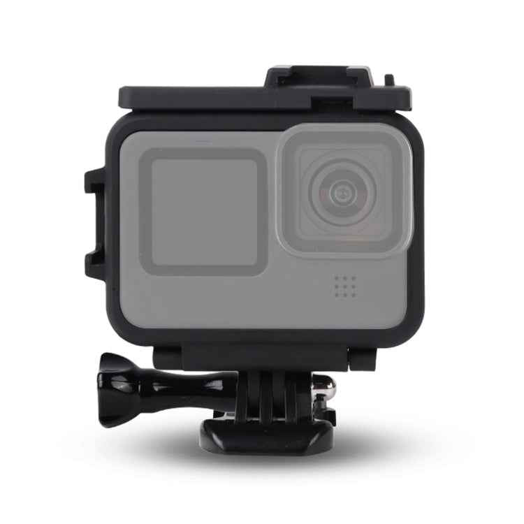 For GoPro HERO10 Black / HERO9 Black Plastic Frame Mount Protective Case with Base Buckle & Long Screw