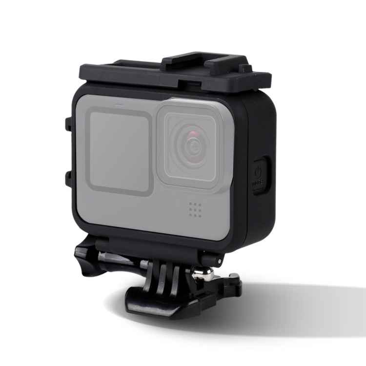For GoPro HERO10 Black / HERO9 Black Plastic Frame Mount Protective Case with Base Buckle & Long Screw