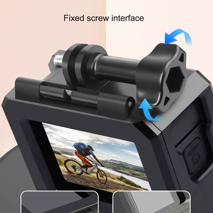For GoPro HERO10 Black / HERO9 Black ABS Plastic Border Frame Mount Protective Case with Buckle Basic Mount & Screw