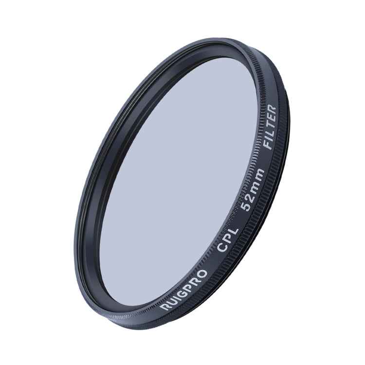 RUIGPRO for GoPro HERO10 Black / HERO9 Black Professional 52mm CPL Lens Filter with Filter Adapter Ring & Lens Cap