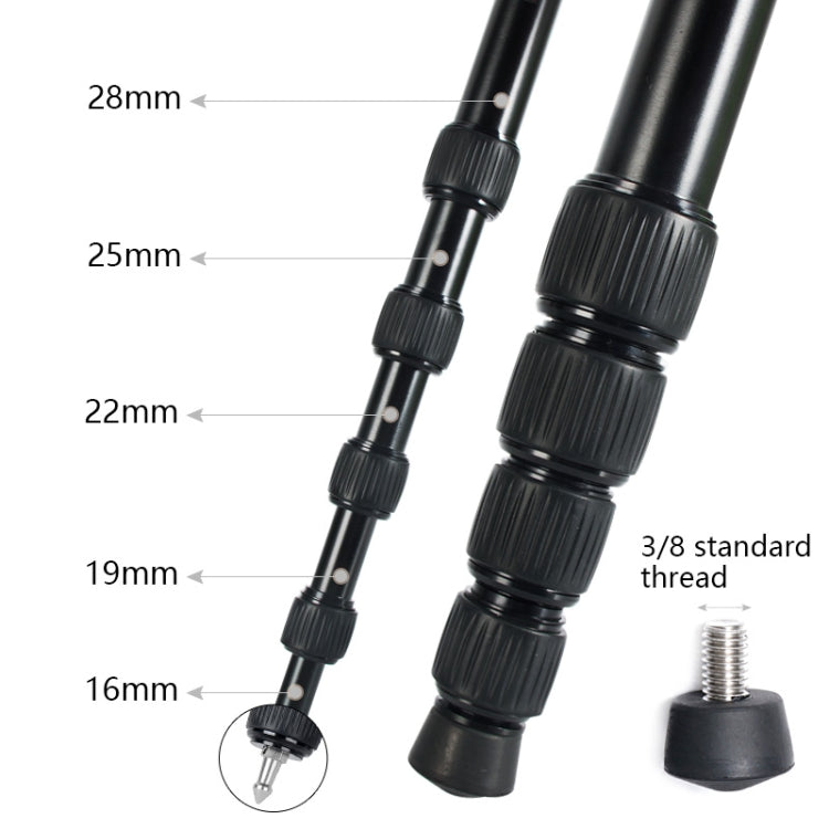 BEXIN MAS285 - Monópode portátil de aleación de aluminio para cámara DSLR de viaje al aire libre (MAS285)