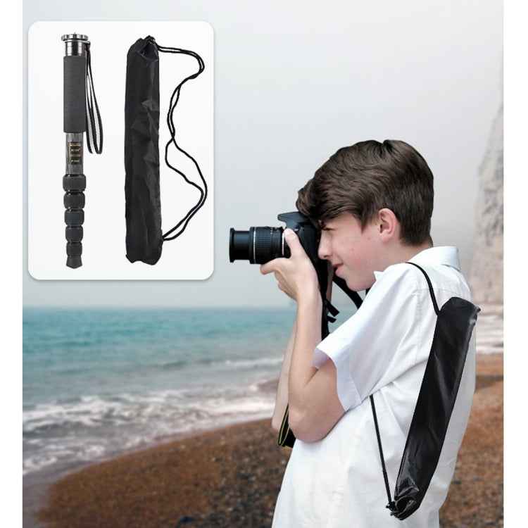 BEXIN P306C Portable Travel Outdoor DSLR Camera Carbon Fiber Monopod Holder