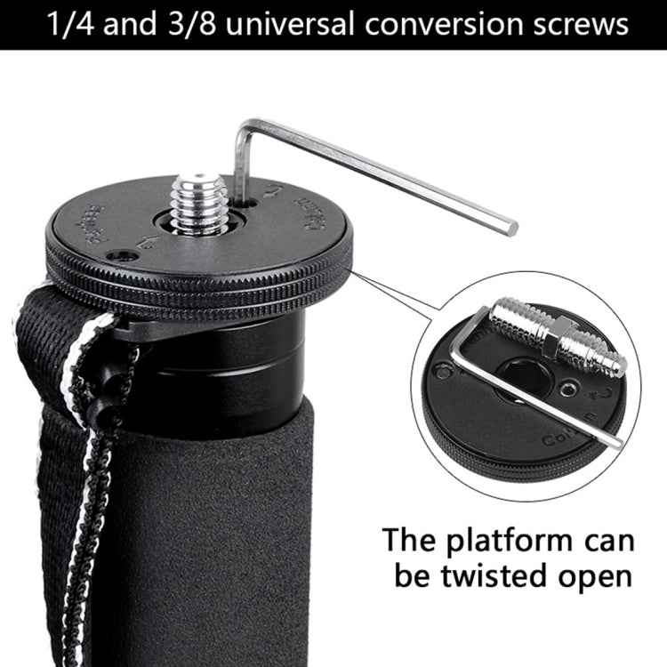 BEXIN MCS285 Portable Travel Outdoor DSLR Camera Carbon Fiber Monopod Holder