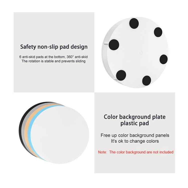 42cm Electric Rotating Display Stand Video Shooting Props Turntable, Load: 100kg, Plug-in Power, US Plug