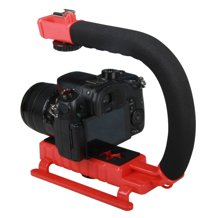 YELANGU S2-1 C-shaped Video Handle DV Bracket Stabilizer for All SLR Cameras and Home DV Camera