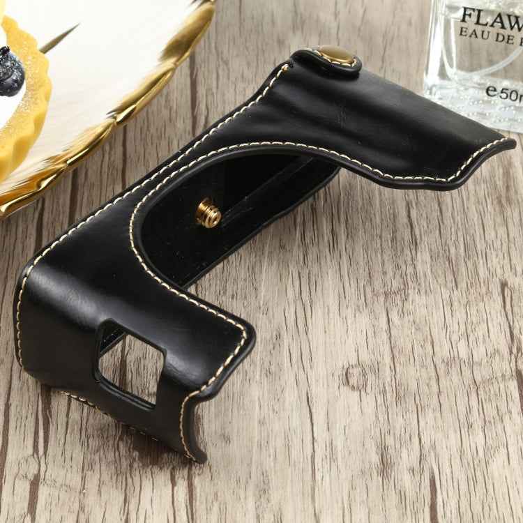 1/4 inch Thread PU Leather Camera Half Case Base for FUJIFILM X100V