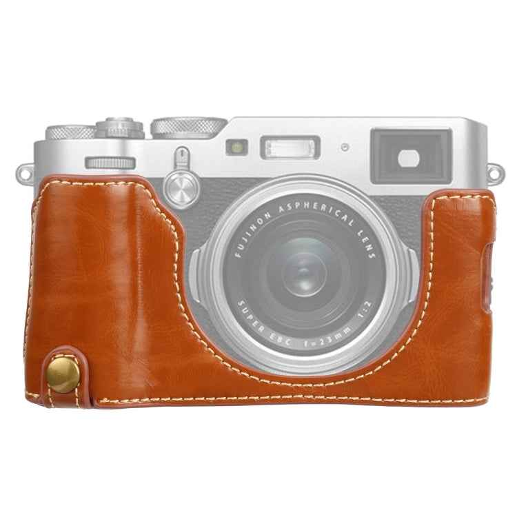 1/4 inch Thread PU Leather Camera Half Case Base for FUJIFILM X100V