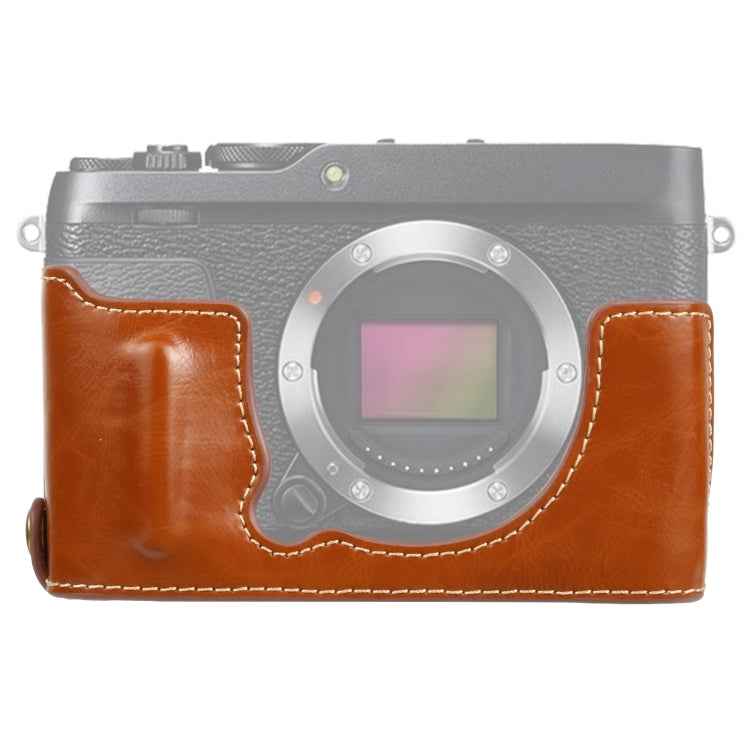 1/4 inch Thread PU Leather Camera Half Case Base for FUJIFILM XE4