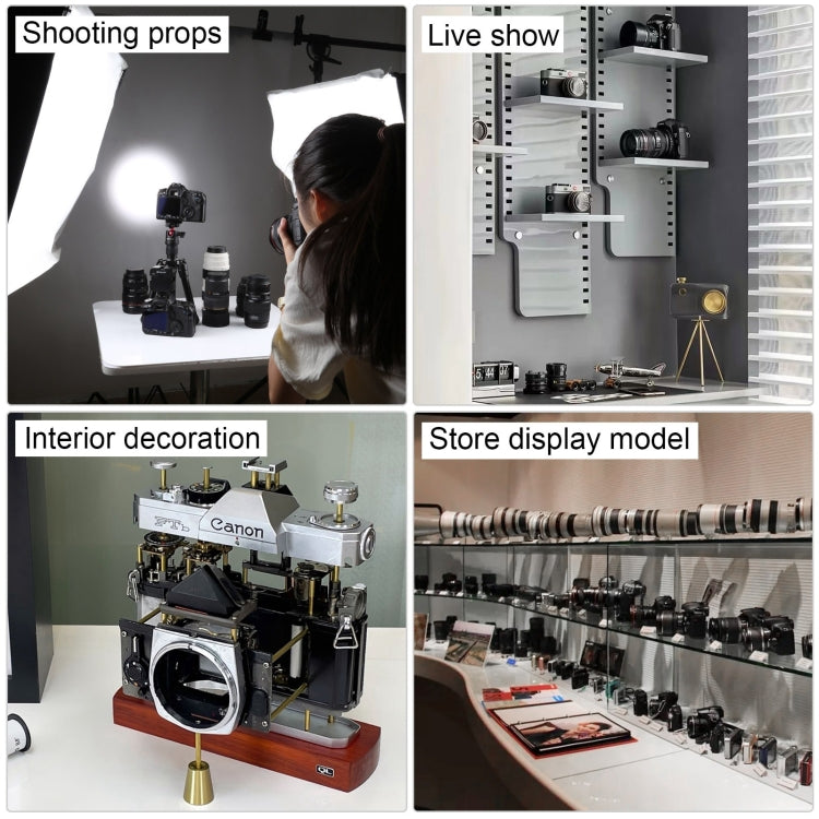 Non-Working Fake Dummy Camera Model Room Props Display Photo Studio Camera Model for Canon, For Canon (Coffee), For Canon (Red)