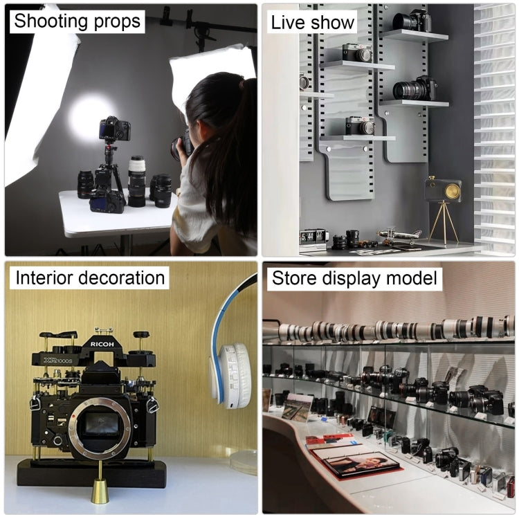 Non-Working Fake Dummy Camera Model Room Props Display Photo Studio Camera Model for Ricoh, For Ricoh (Black)