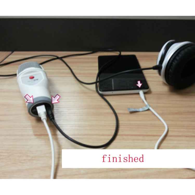 SF-690 Mobile Phone Karaoke Recording Condenser Microphone, Professional Karaoke Live Chat Capacitor Microphone