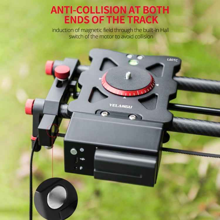 YELANGU L80TC 80cm Electrical Slide Rail Track with 2.4GHz Remote Control for SLR Cameras / Video Cameras