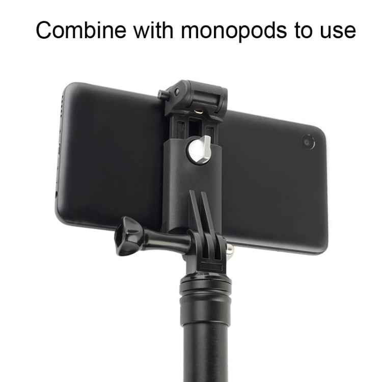 Selfie Sticks Monopods Mount Phone Clamp for iPhone, Samsung, HTC, Sony, LG and other Smartphones, Clip Range: 6-9cm