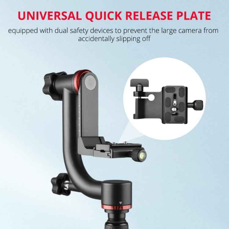 YELANGU A201 360 Degree Horizontal Gimbal Tripod Head for DV and SLR Cameras