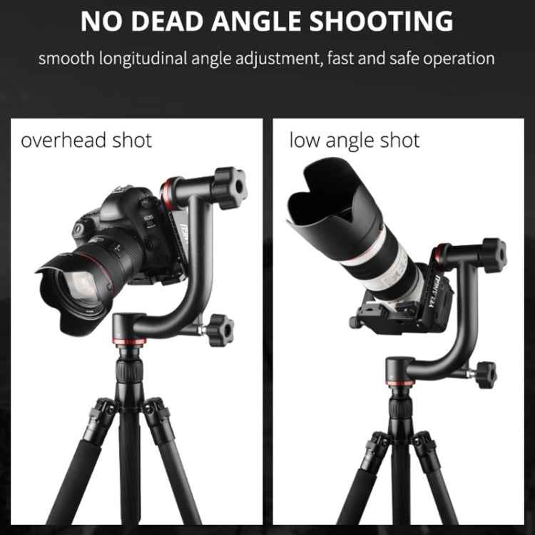 YELANGU A201 360 Degree Horizontal Gimbal Tripod Head for DV and SLR Cameras