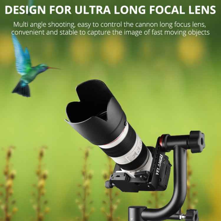 YELANGU A201 360 Degree Horizontal Gimbal Tripod Head for DV and SLR Cameras