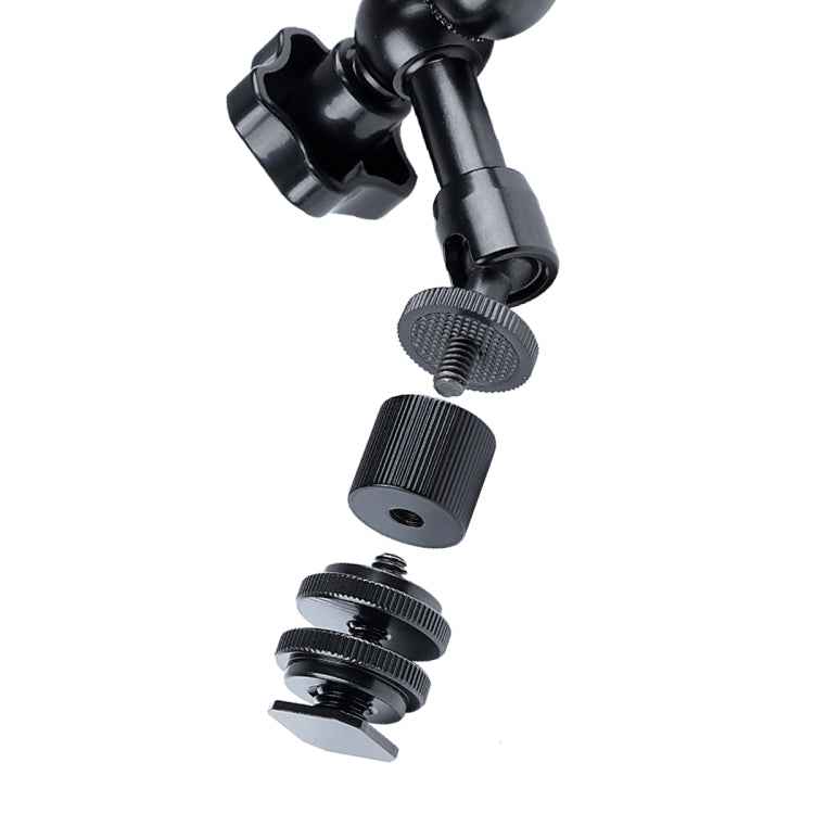 7 inch Adjustable Friction Articulating Magic Arm + Large Claws Clips with Phone Clamp