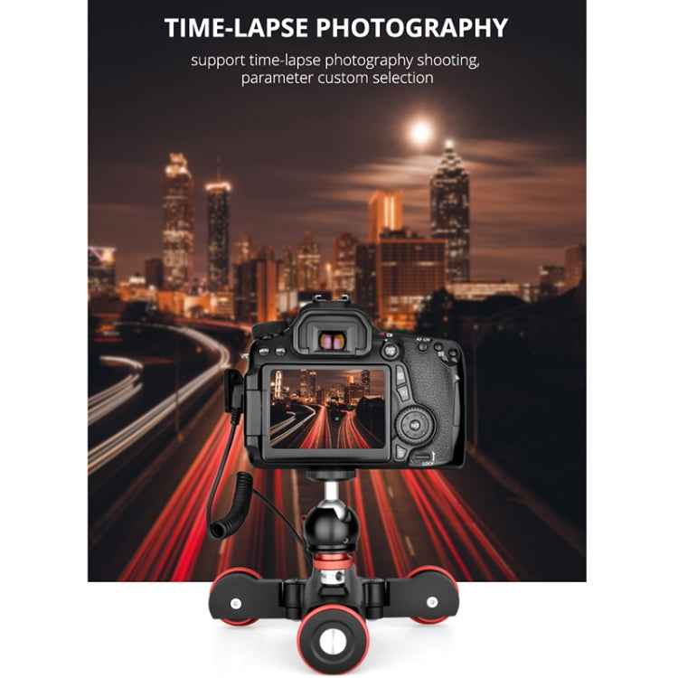 YELANGU L5 Electric Track Slider 3-Wheel Rolling Dolly Car, Load: 3kg