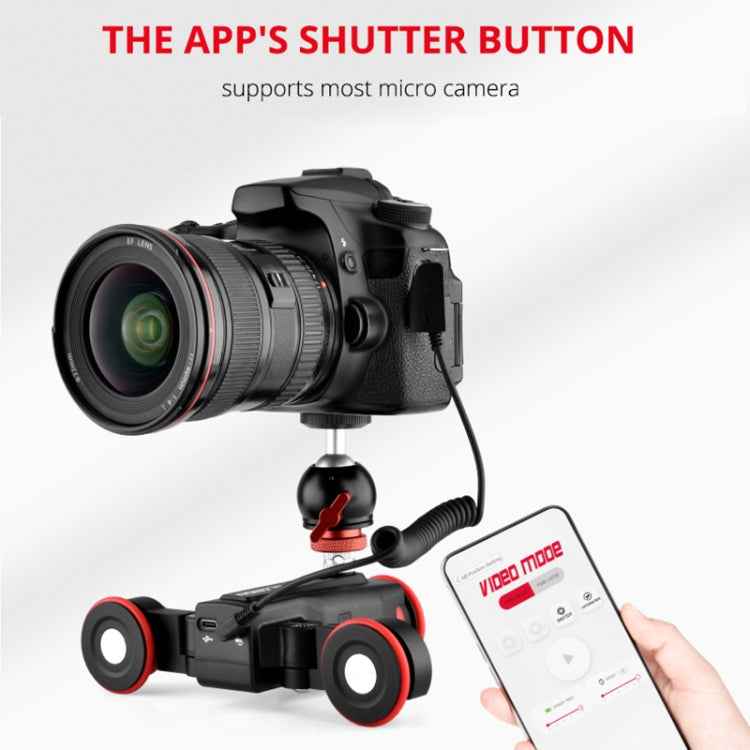 YELANGU L5 Electric Track Slider 3-Wheel Rolling Dolly Car, Load: 3kg