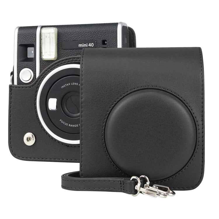 Full Body Camera Retro PU Leather Case Bag with Strap for FUJIFILM instax mini 40