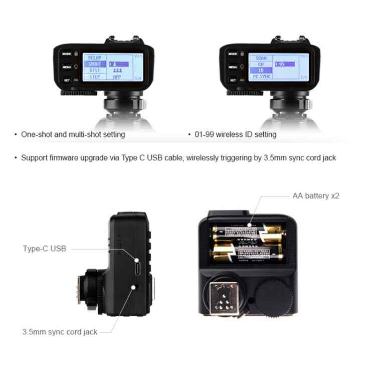 Godox X2T-N E-TTL II Bluetooth Wireless Flash Trigger for Nikon
