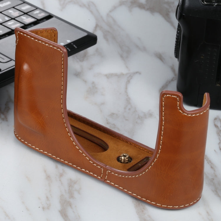 1/4 inch Thread PU Leather Camera Half Case Base for Leica Q2, For Leica Q2