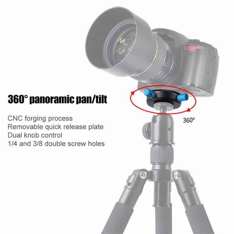BEXIN QR-02 360 Degree Rotation Quick Release Head Camera Tripod Base Plate