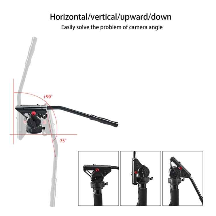 BEXIN VH-105 360 Degree Panorama Heavy Duty Tripod Action Fluid Drag Head