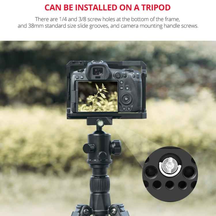 YELANGU C22-A YLG0334B-A Video Camera Cage Stabilizer for Canon EOS R5/R6/R