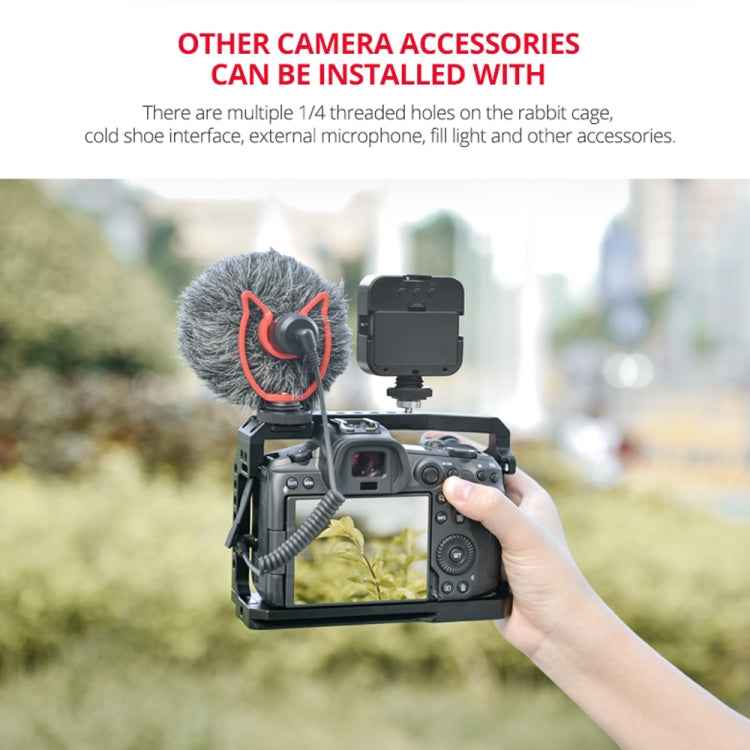 YELANGU C22-A YLG0334B-A Video Camera Cage Stabilizer for Canon EOS R5/R6/R
