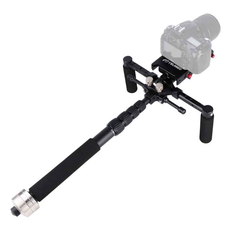 YELANGU S300 4 in 1 Multifunctional Rig + Dual Handheld Shoulder Rig + Monopod + Stabilizer for Cameras / SLR Cameras, Height Range: 63cm-170cm