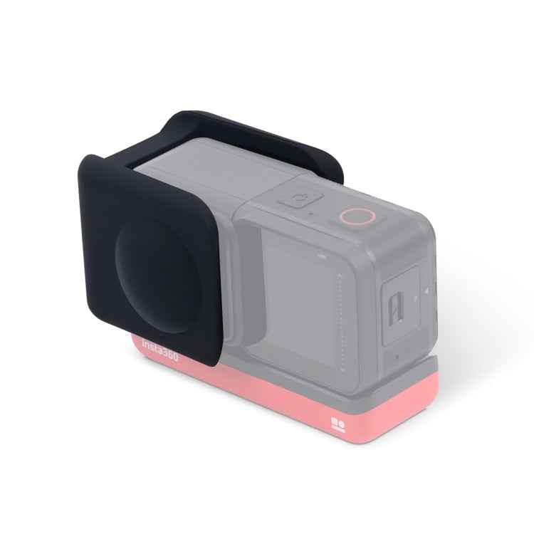 For Insta360 One R Panoramic Camera with Frame Shockproof Silicone Protective Case with Lens Cap Cover