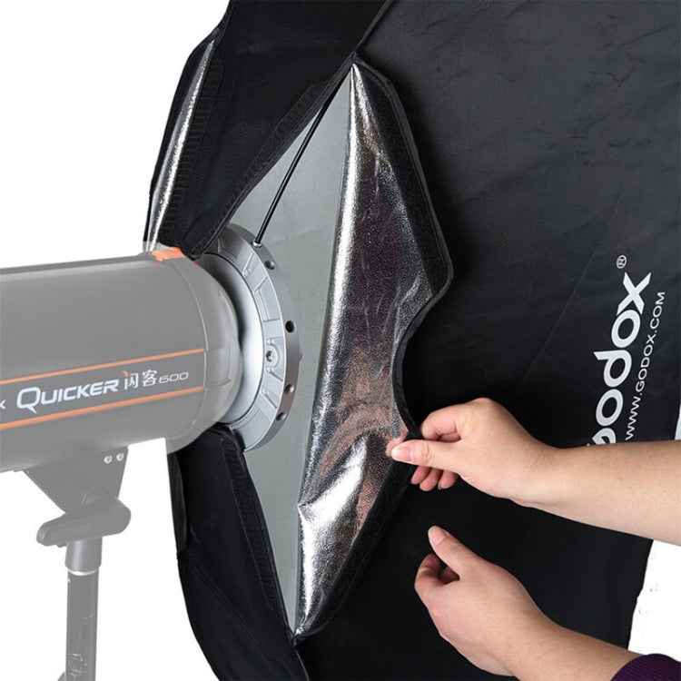 Godox 60 x 60cm Rectangle Softbox Photo Studio Bowens Mount Diffuser for Speedlite