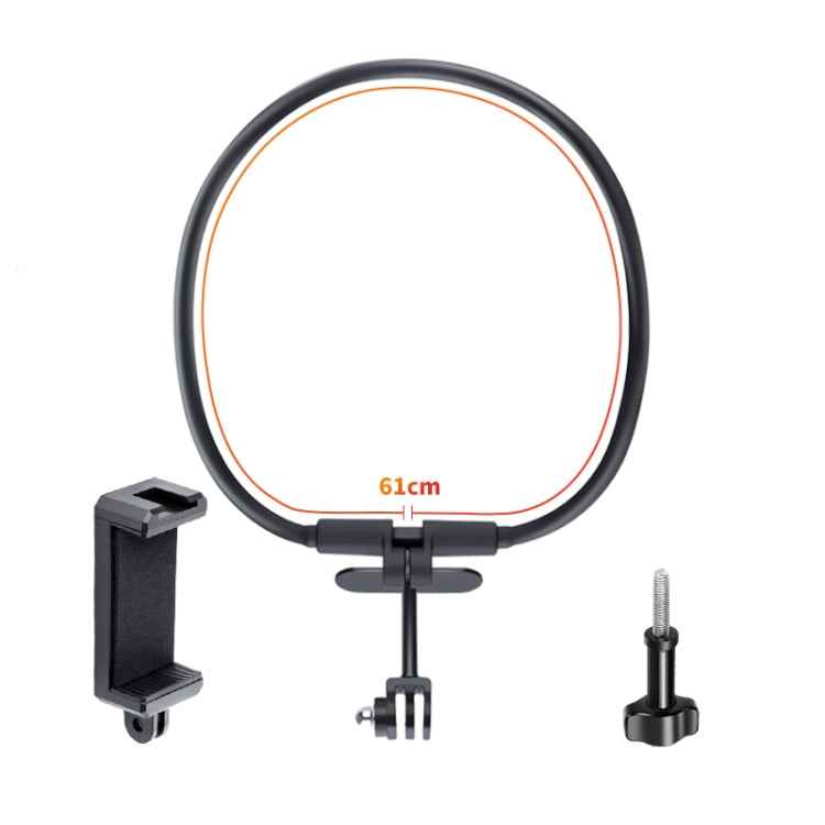 Hands Free Lazy Wearable Neck Camera Phone Holder with Phone Clamp, Extended Version