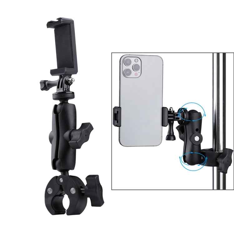 Extended Version 360 Rotation Adjustable Clamp Plier Base Holder with Phone Clamp