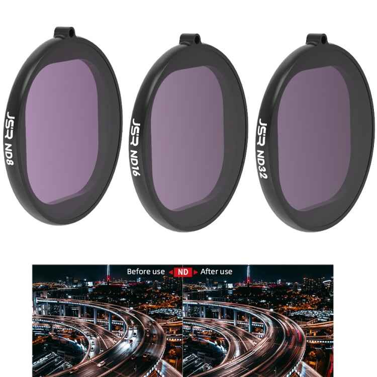 JSR Round Housing 3 in 1 ND8+ND16+ND32 Lens Filter for GoPro HERO8 Black