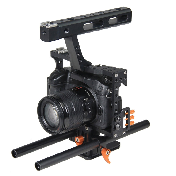 YELANGU YLG0904A Handle Video Camera Cage Stabilizer for Panasonic Lumix DMC-GH4 / Sony A7 & A7S & A7R & A7RII & A7SII