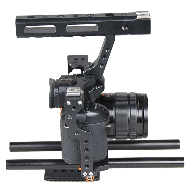YELANGU YLG0904A Handle Video Camera Cage Stabilizer for Panasonic Lumix DMC-GH4 / Sony A7 & A7S & A7R & A7RII & A7SII