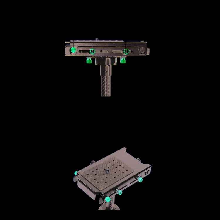 YELANGU YLG0107K 40-67cm Aviation Aluminum + Carbon Fiber Professional Steadicam Handheld Stabilizer for DSLR Camera DV