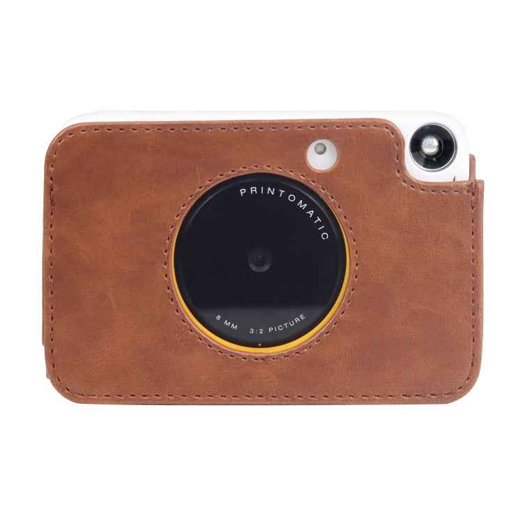 For Kodak PRINTOMATIC Full Body Camera PU Leather Case Bag with Strap