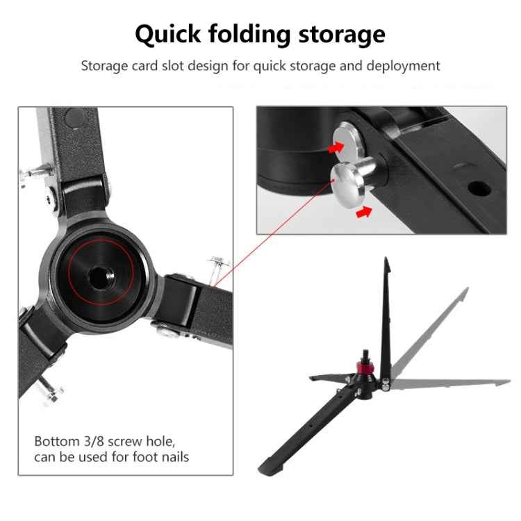 BEXIN ST-3 Three Feet Monopod Stand Base Mini Desktop Tripod
