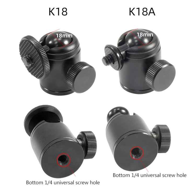 BEXIN K18A Mini 360 Degree Rotation Panoramic Metal Ball Head
