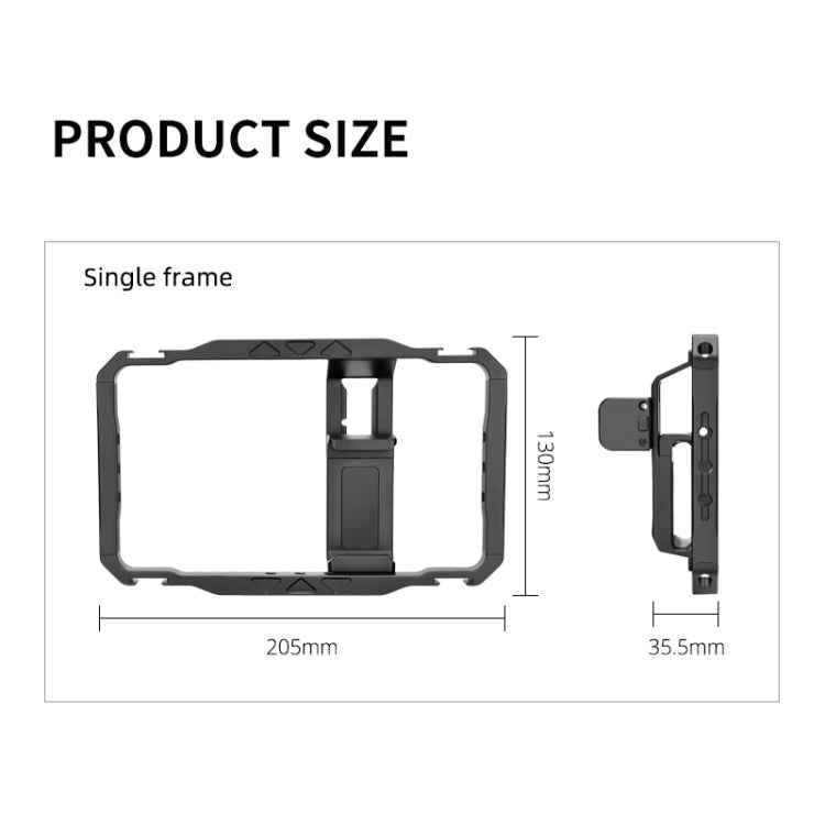 YELANGU LW-B01-1 Vlogging Live Broadcast Smartphone Video Rig Metal Cage