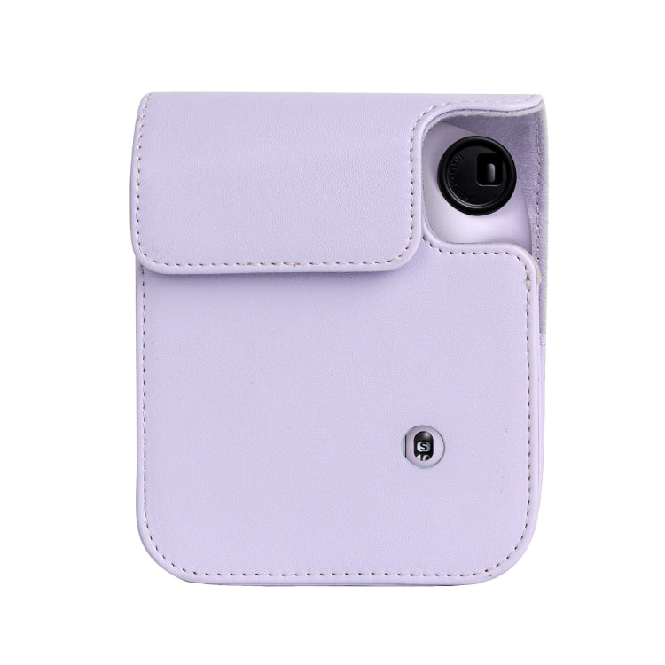 For FUJIFILM instax mini 12 Full Body Leather Case Camera Bag with Strap