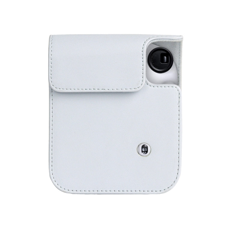 For FUJIFILM instax mini 12 Full Body Leather Case Camera Bag with Strap