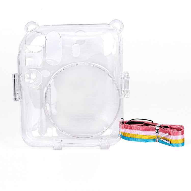 For FUJIFILM Instax mini 12 Crystal Hard Case Camera Bag with Shoulder Strap
