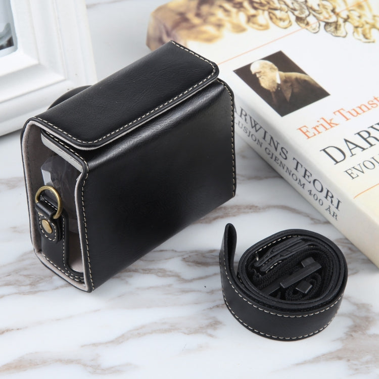 For Sony ZV-1F Vlog Camera Full Body Magnetic Leather Camera Case Bag with Strap, For Sony ZV-1F with Magnetic