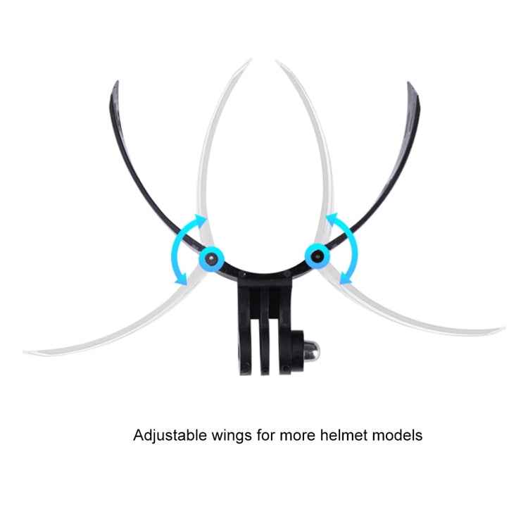 Foldable Bending Action Camera Phone Helmet Mount Kit with J-Hook Buckle & Rotation Phone Clamp & Adapter