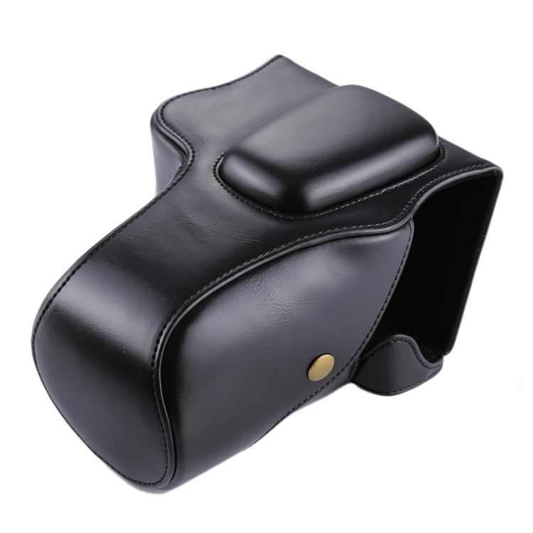 Full Body Camera PU Leather Case Bag for Canon EOS 200D (18-55mm Lens), For EOS 200D